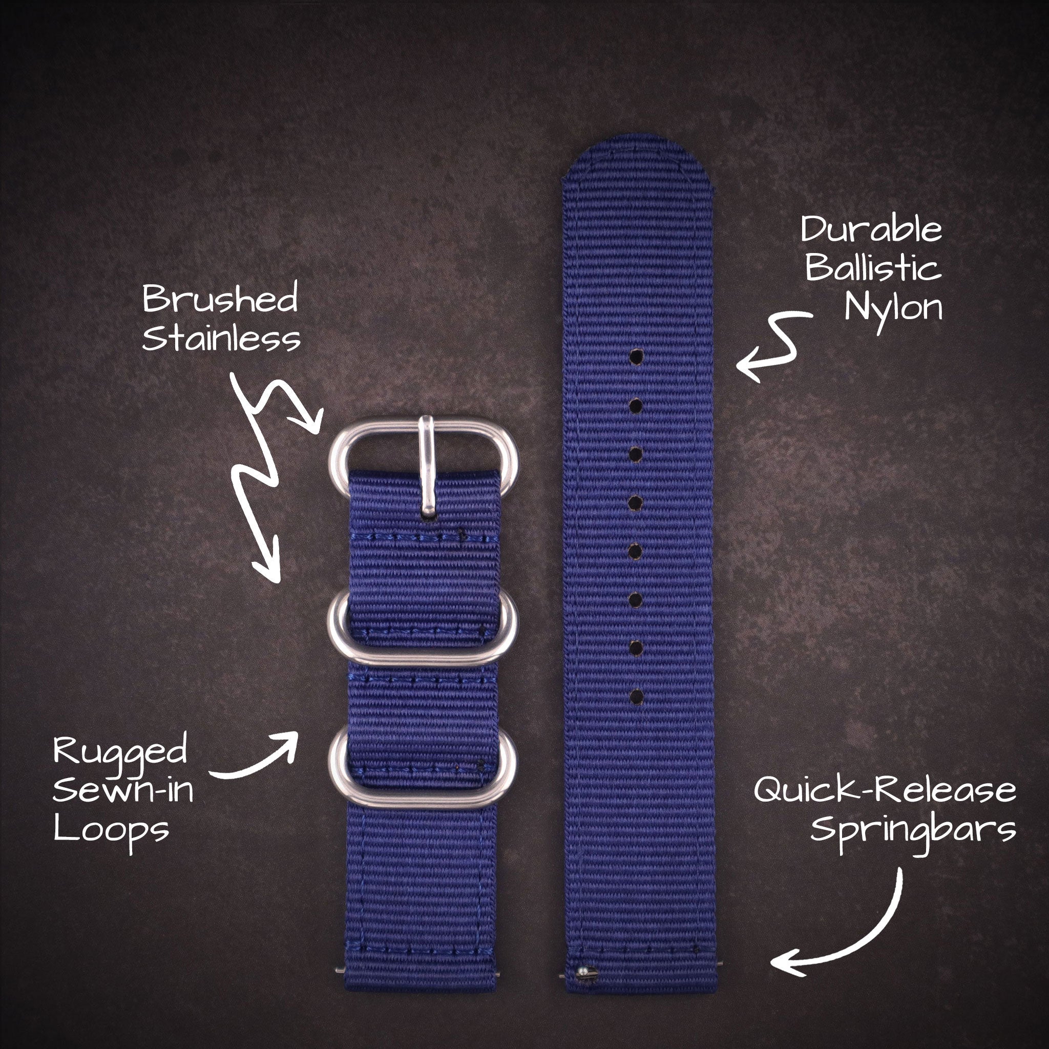Scout™ Two-Piece Military Nylon Straps