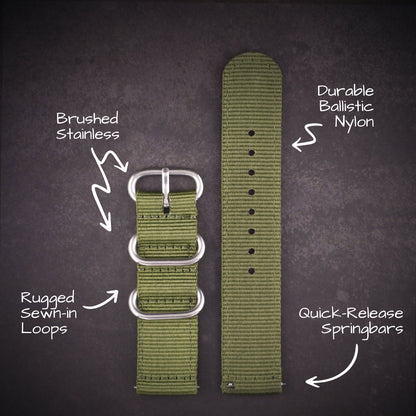 Scout™ Two-Piece Military Nylon Straps