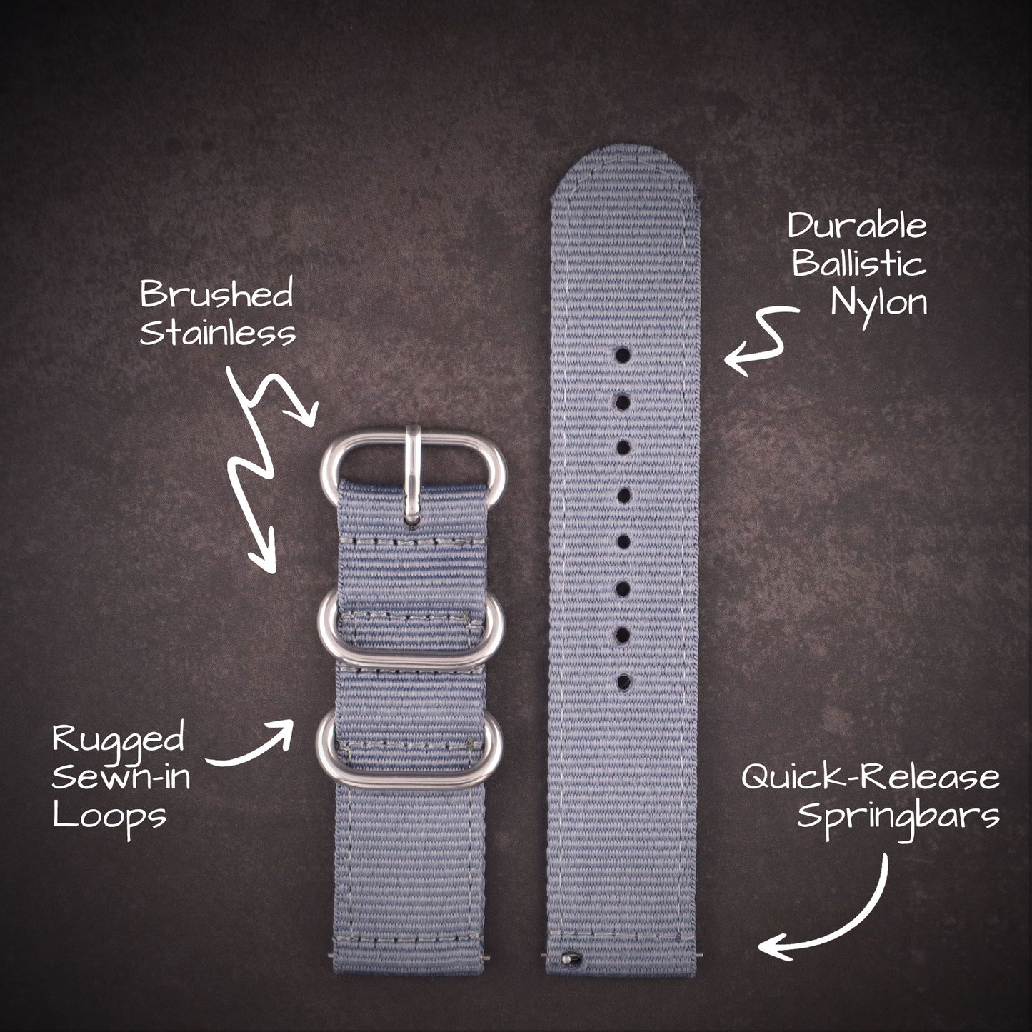 Scout™ Two-Piece Military Nylon Straps