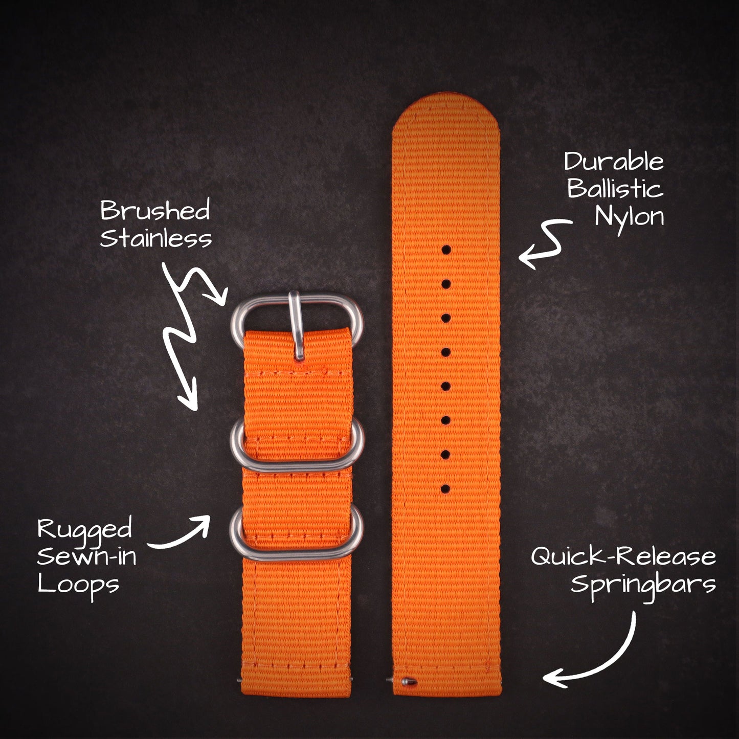 Scout™ Two-Piece Military Nylon Straps