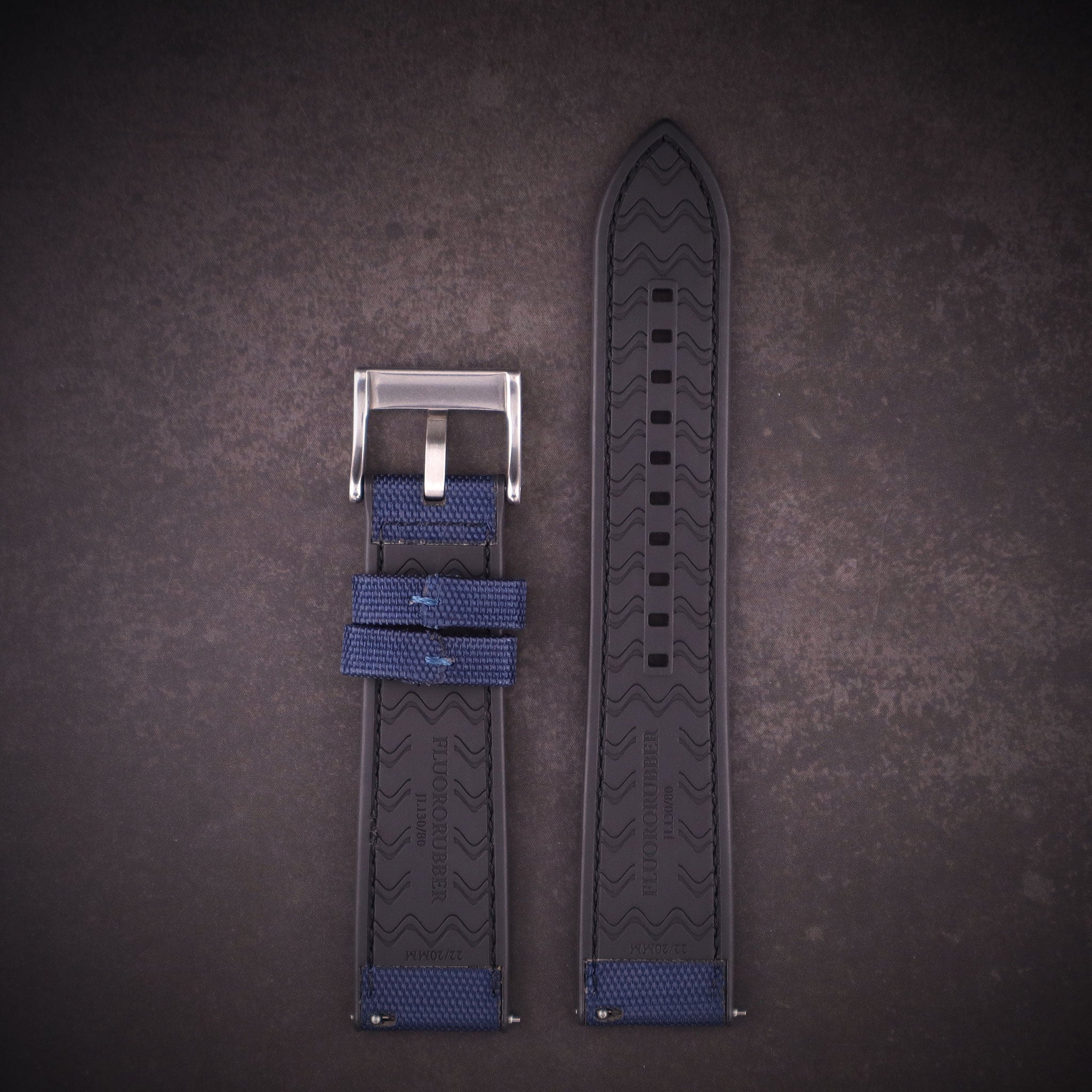 SeaBreeze™ Sailcloth & FKM Rubber Waterproof Watch Band