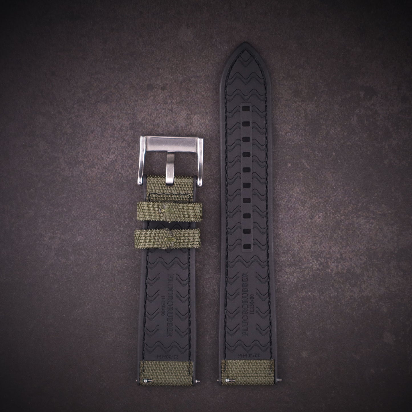 SeaBreeze™ Sailcloth & FKM Rubber Waterproof Watch Band
