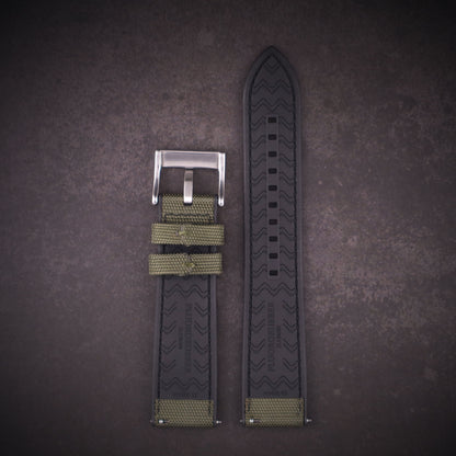 SeaBreeze™ Sailcloth & FKM Rubber Waterproof Watch Band