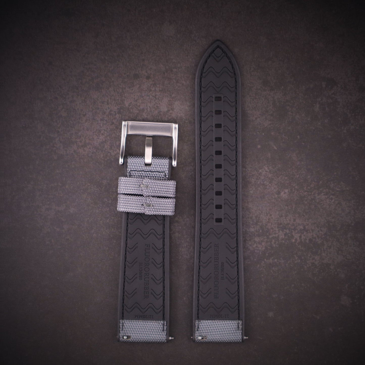 SeaBreeze™ Sailcloth & FKM Rubber Waterproof Watch Band