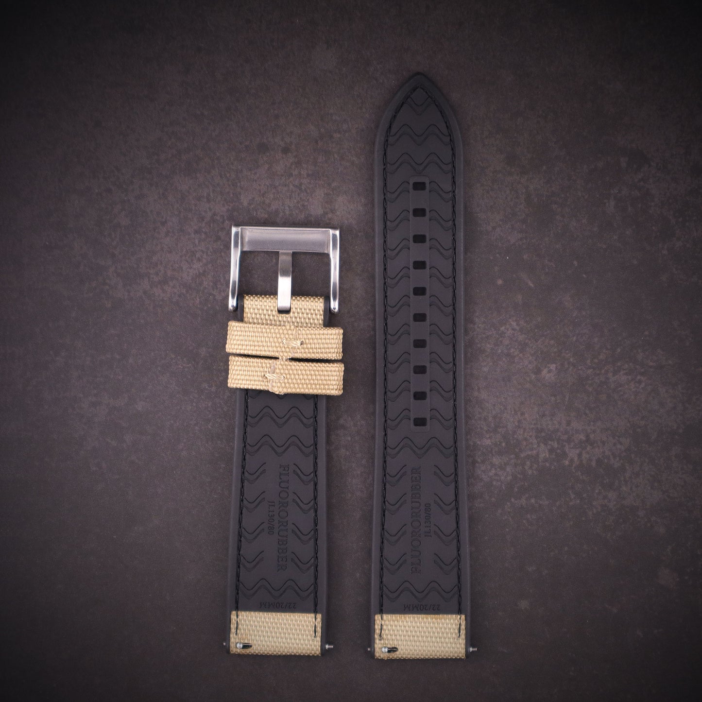SeaBreeze™ Sailcloth & FKM Rubber Waterproof Watch Band