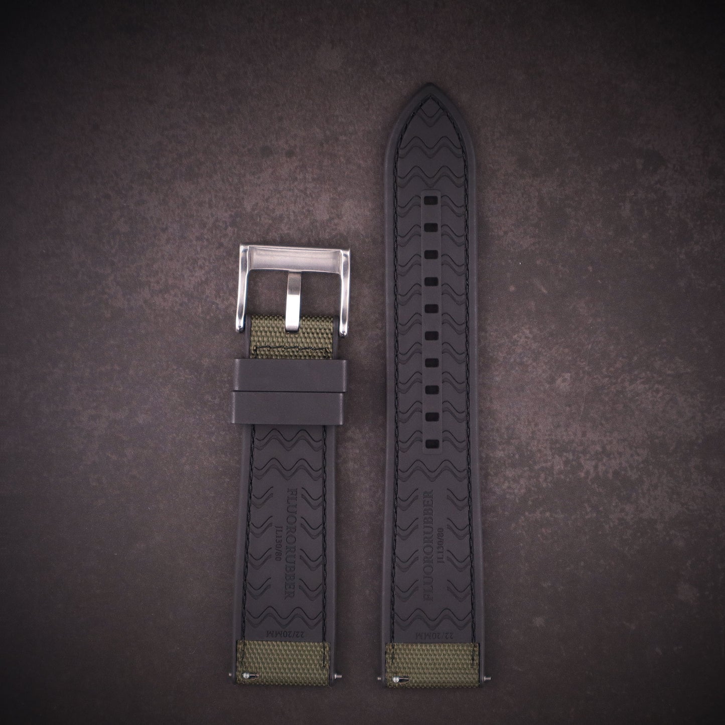 SeaBreeze™ 2.0 Sailcloth & FKM Rubber Waterproof Watch Band