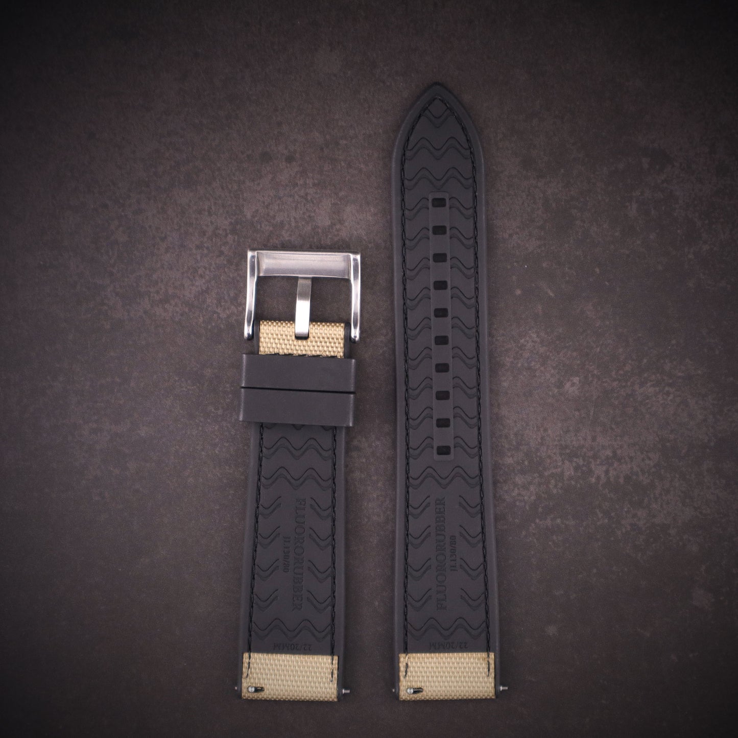 SeaBreeze™ 2.0 Sailcloth & FKM Rubber Waterproof Watch Band