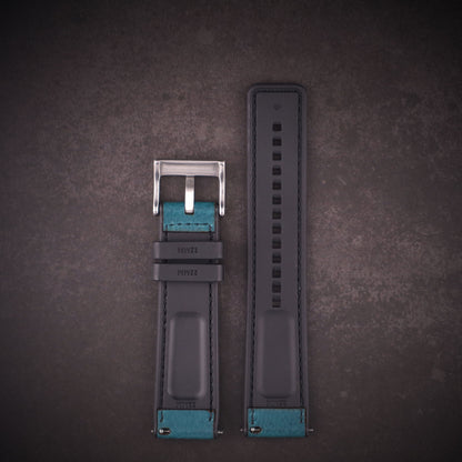 Shoreline™ Calf Leather & Rubber Watch Band