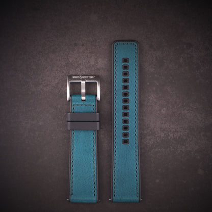 Shoreline™ Calf Leather & Rubber Watch Band