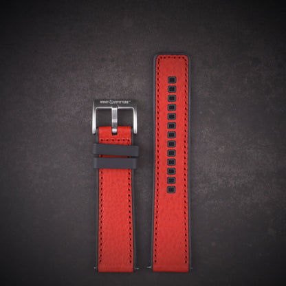 Shoreline™ Calf Leather & Rubber Watch Band