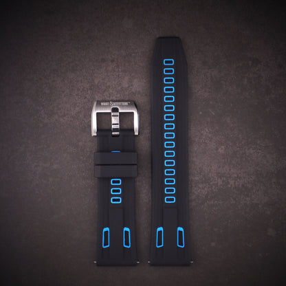 StingRay™ Vented Silicone Rubber Watch Band