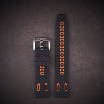 StingRay™ Vented Silicone Rubber Watch Band
