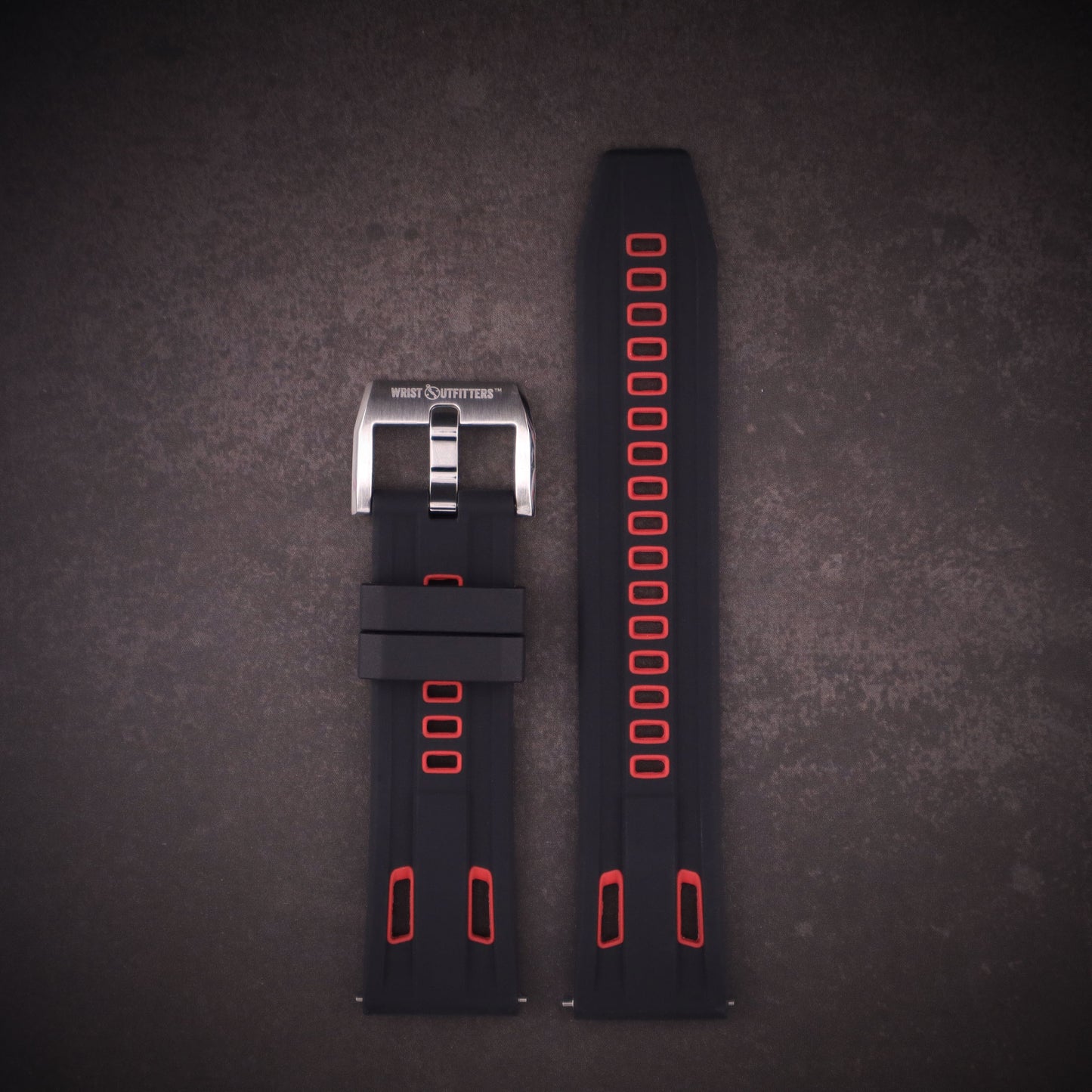 StingRay™ Vented Silicone Rubber Watch Band