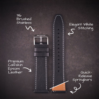 Wexley™ Epsom Calfskin Leather Watch Band
