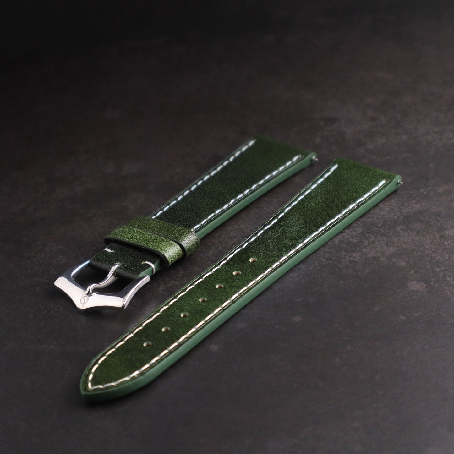 Belmont™ Oil Wax Full Grain Leather Watch Band