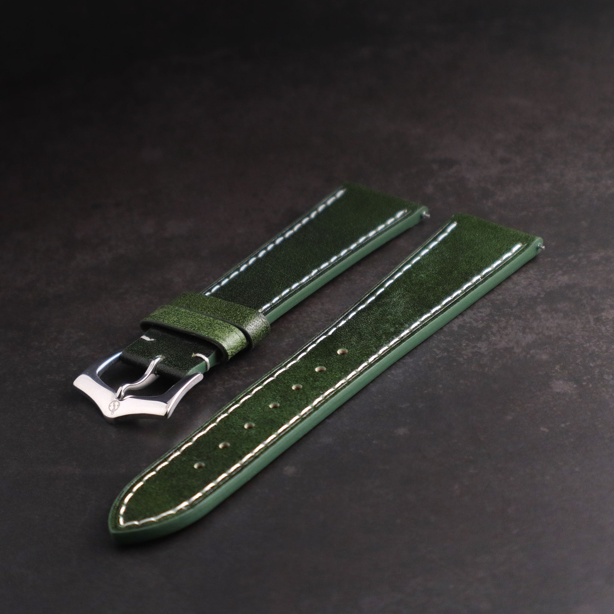 Belmont™ Oil Wax Full Grain Leather Watch Band