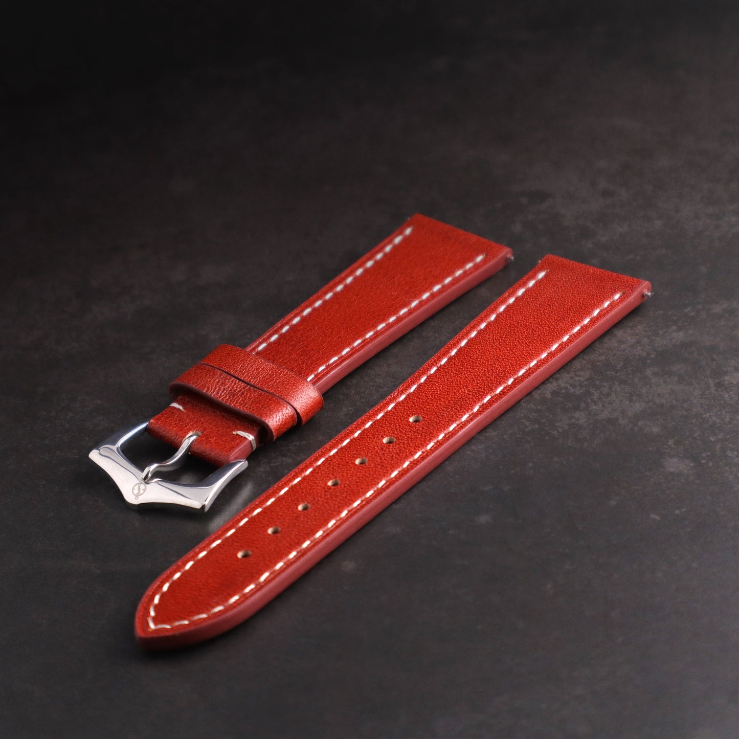 Belmont™ Oil Wax Full Grain Leather Watch Band