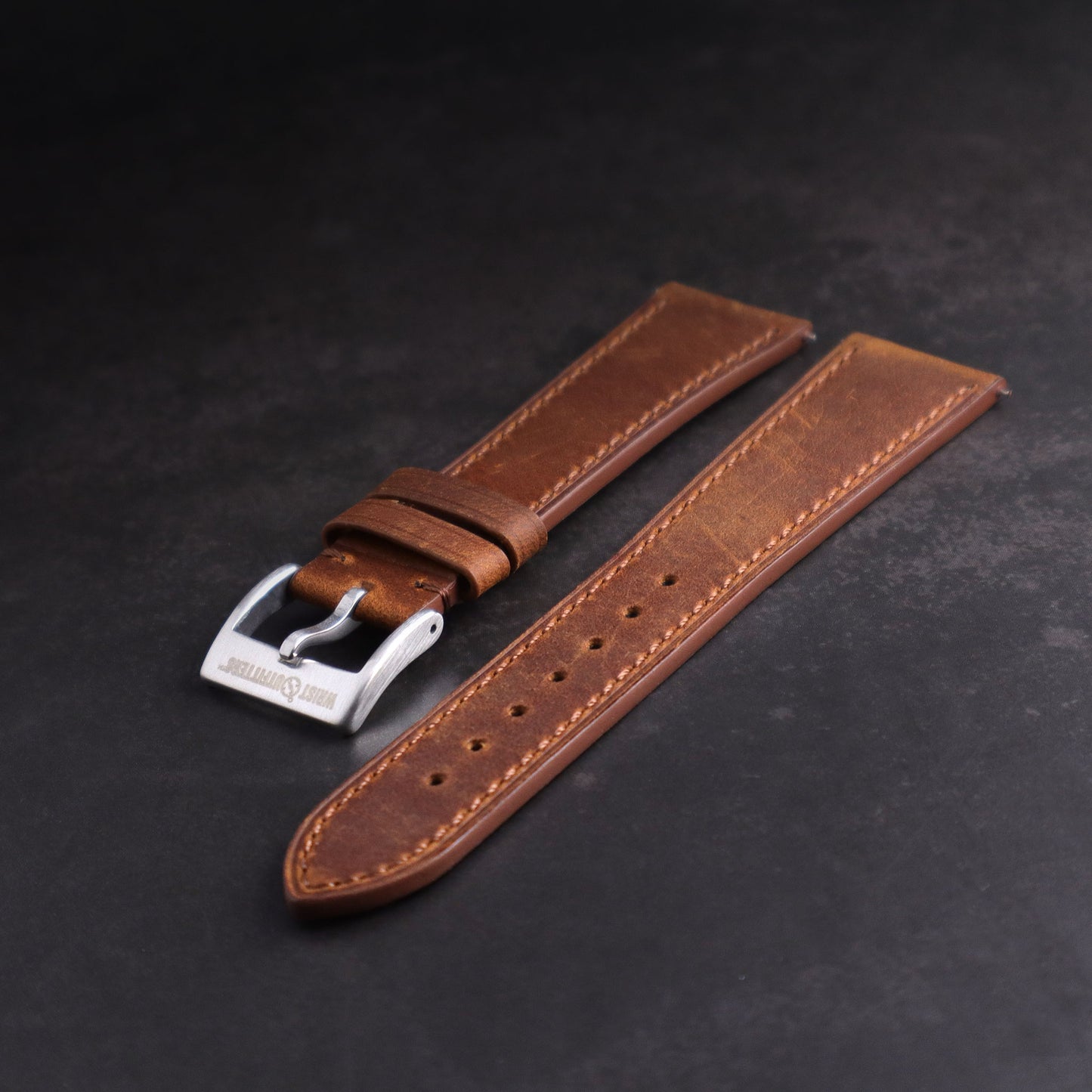 Lakota™ Crazy Horse Full Grain Oiled Leather Watch Band