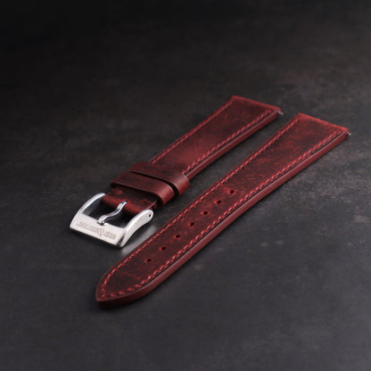 Lakota™ Crazy Horse Full Grain Oiled Leather Watch Band