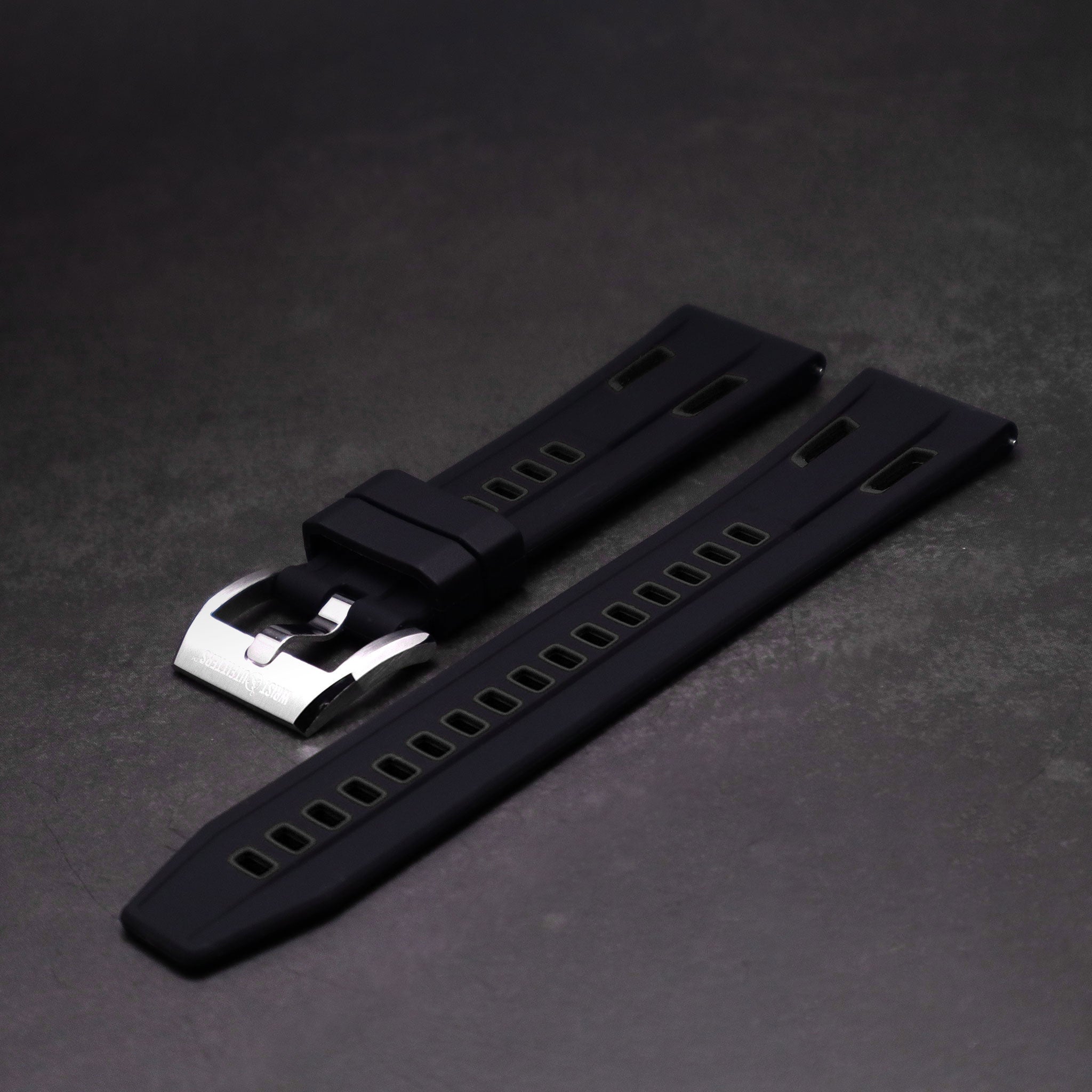 StingRay™ Vented Silicone Rubber Watch Band