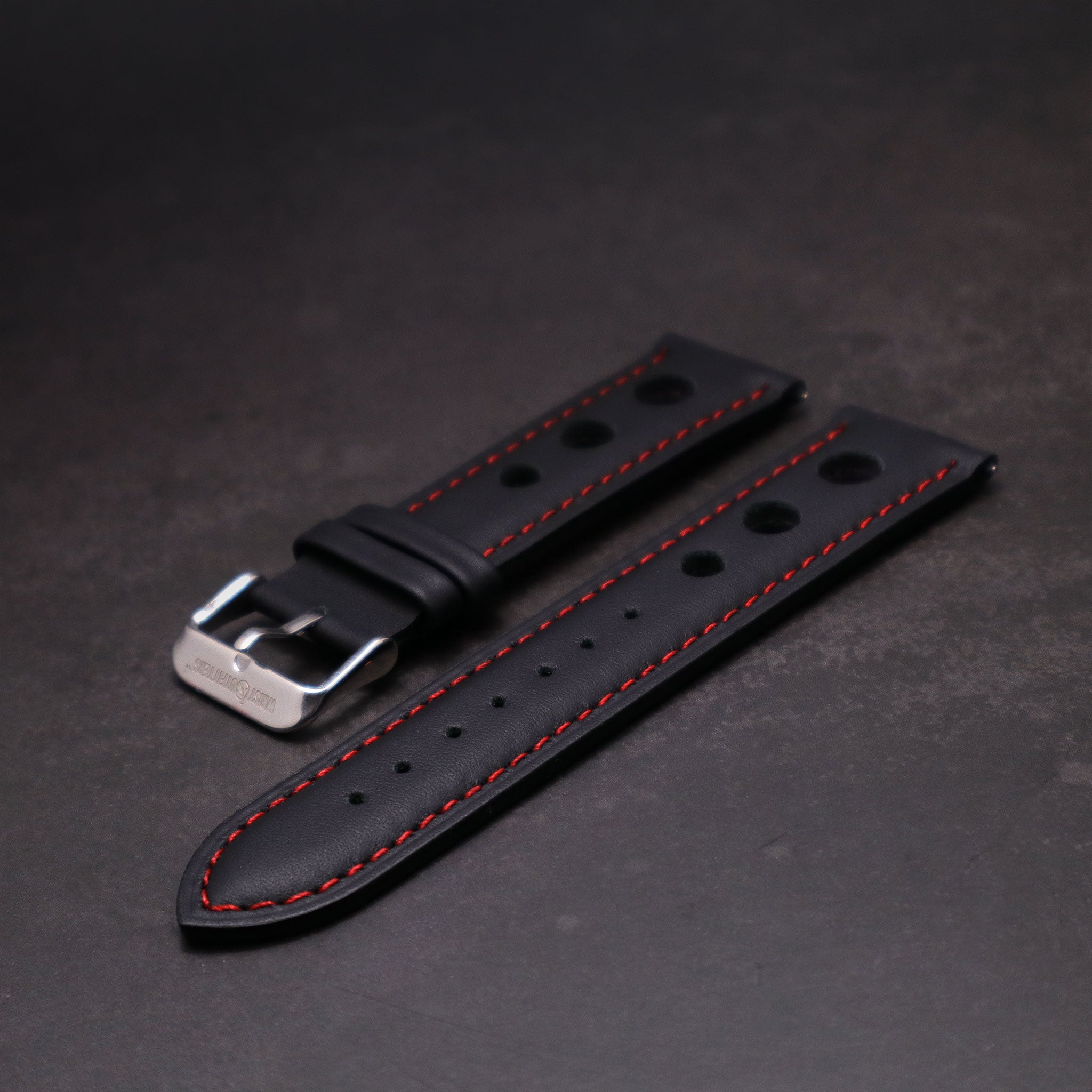 Velocity™ Elite Full Grain Leather Rally Watch Strap