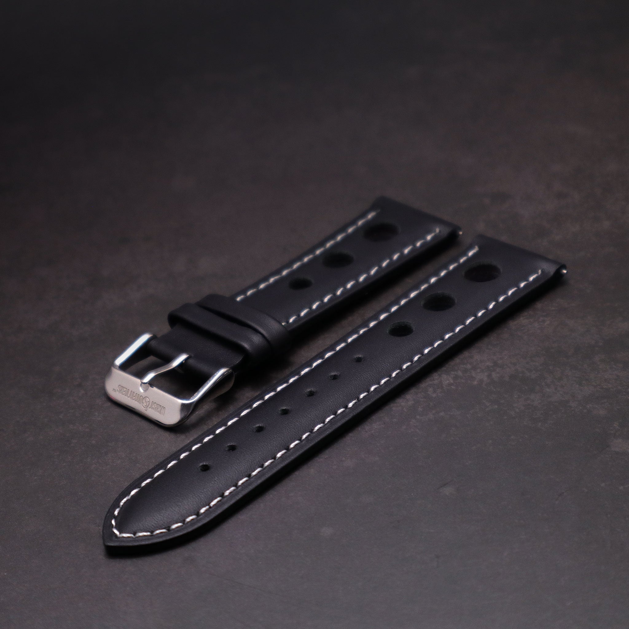 Velocity™ Elite Full Grain Leather Rally Watch Strap