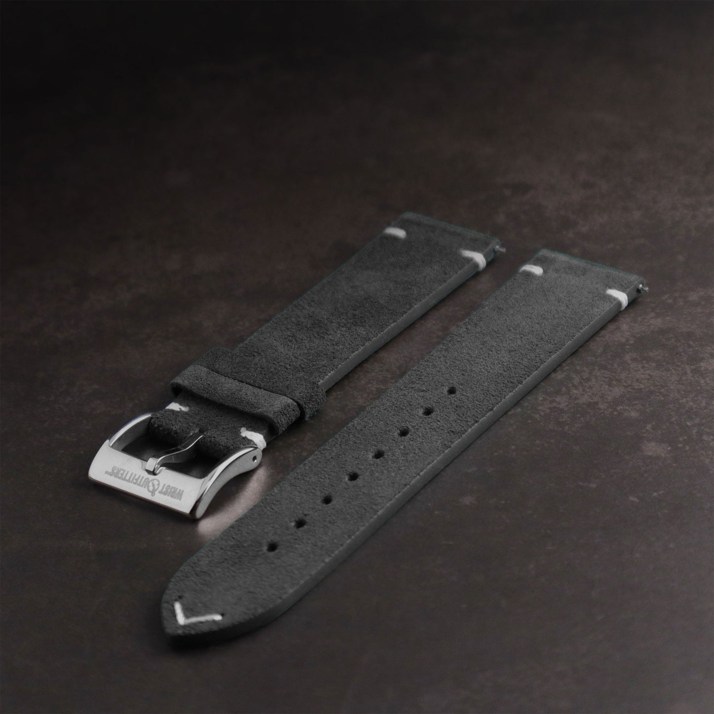 Warthog™ Suede Calfskin Leather Pilot Watch Band