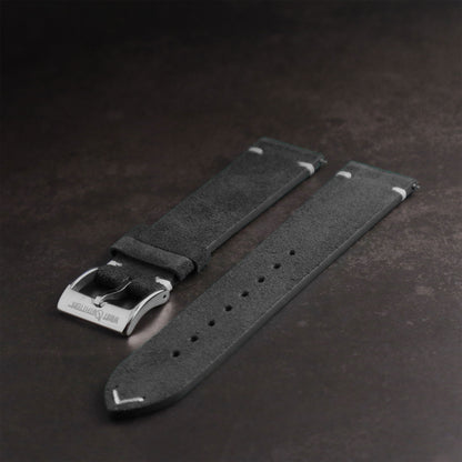 Warthog™ Suede Calfskin Leather Pilot Watch Band