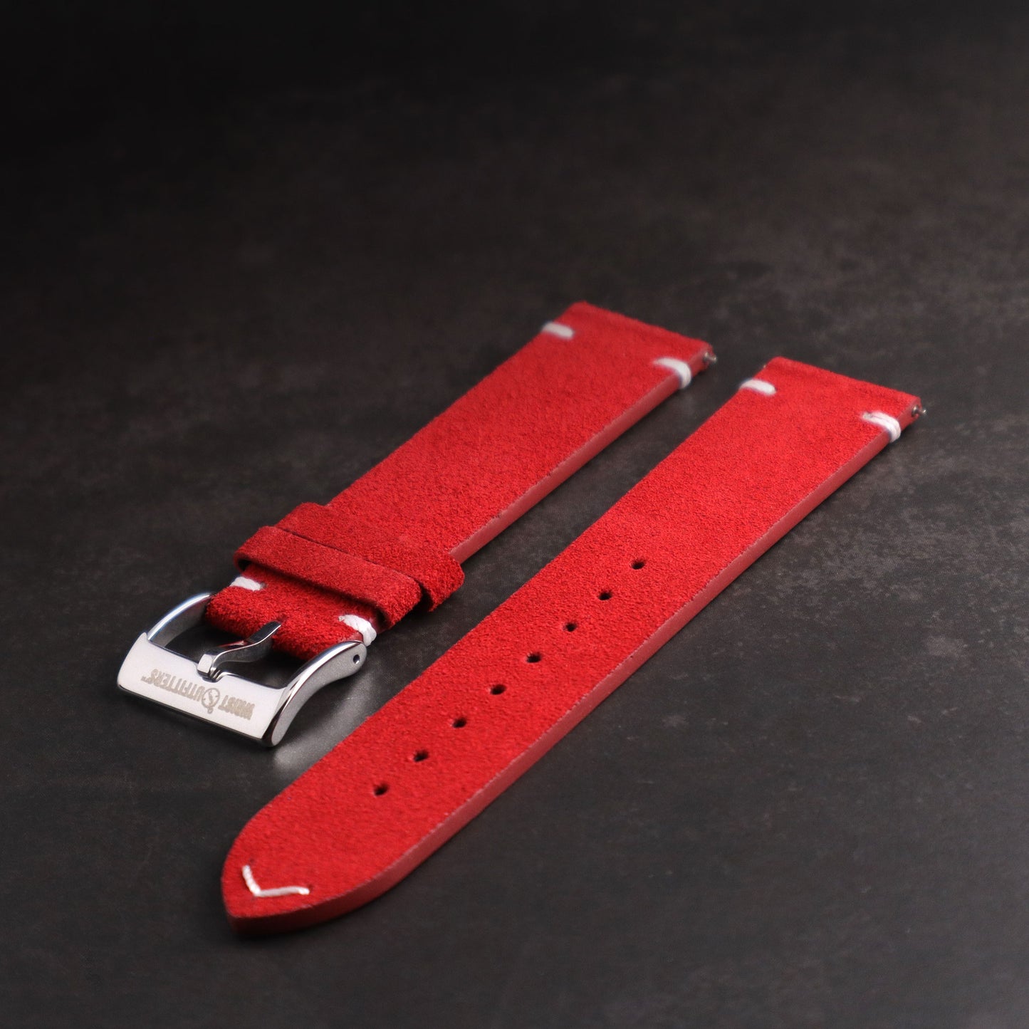 Warthog™ Suede Calfskin Leather Pilot Watch Band