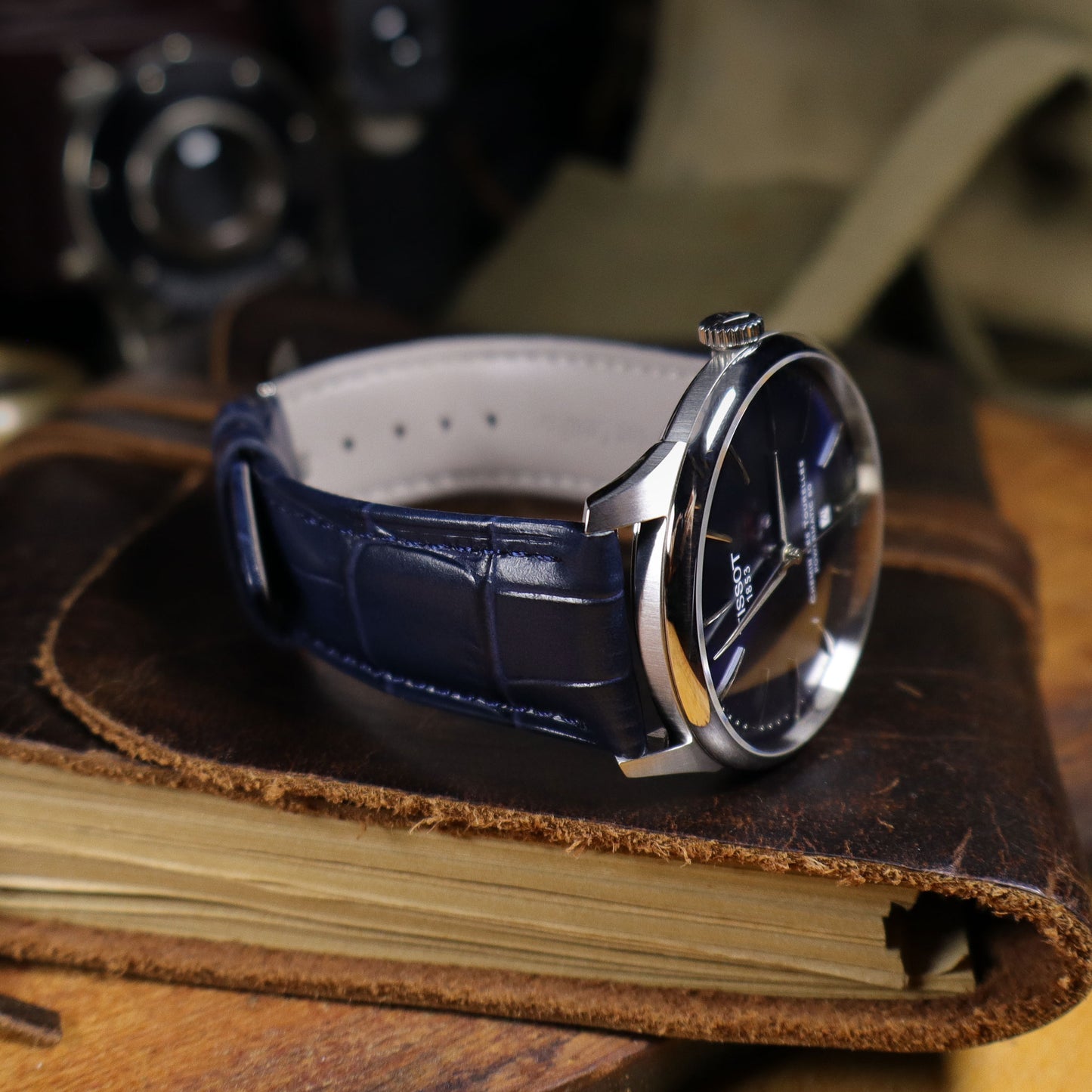 Bamboo™ Calfskin Leather Watch Band