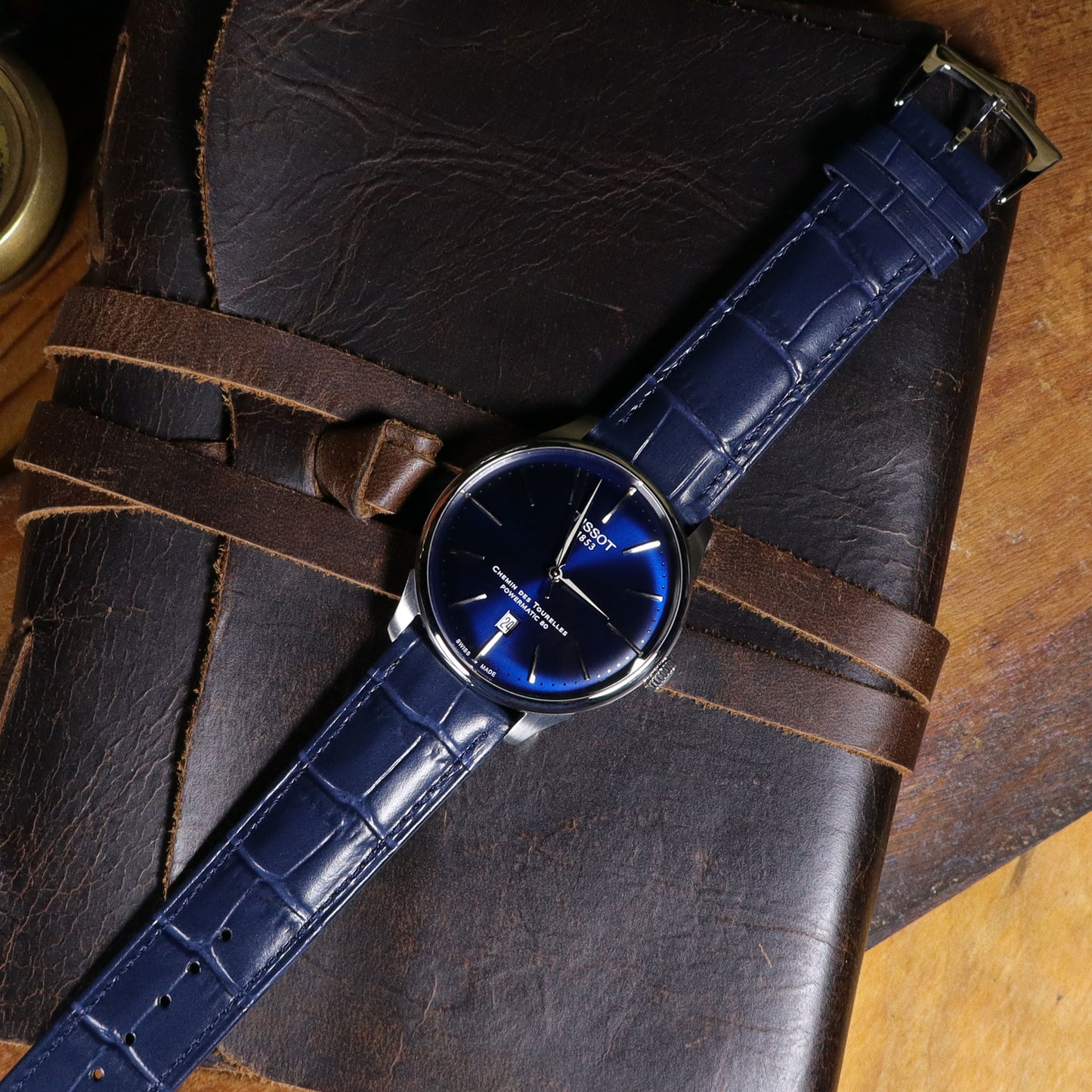 Bamboo™ Calfskin Leather Watch Band