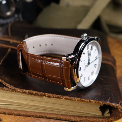 Bamboo™ Calfskin Leather Watch Band