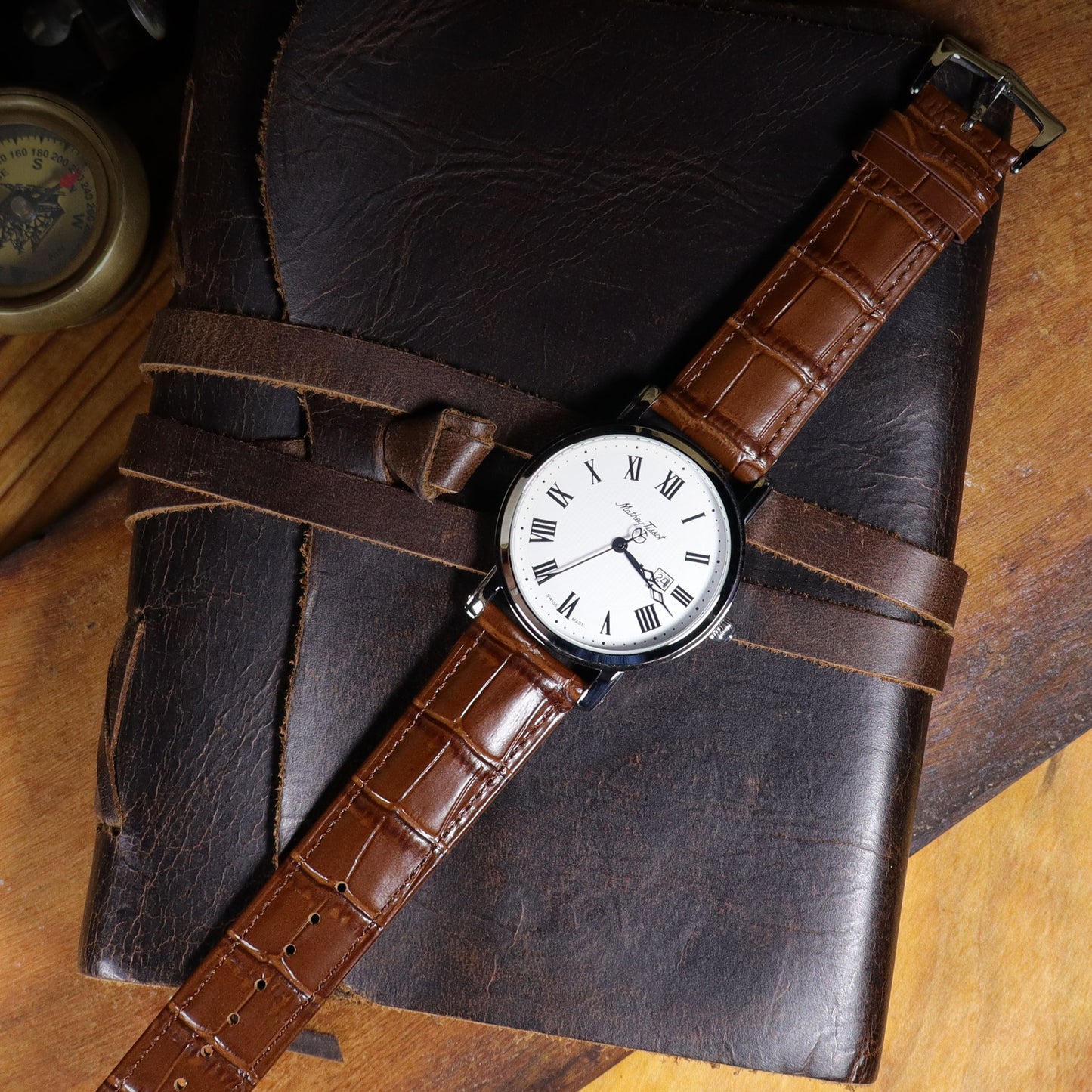 Bamboo™ Calfskin Leather Watch Band