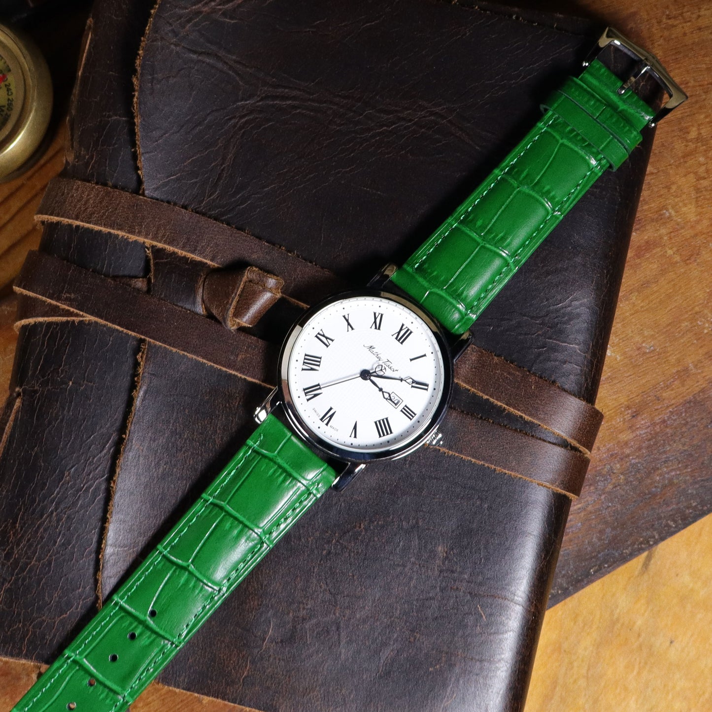Bamboo™ Calfskin Leather Watch Band