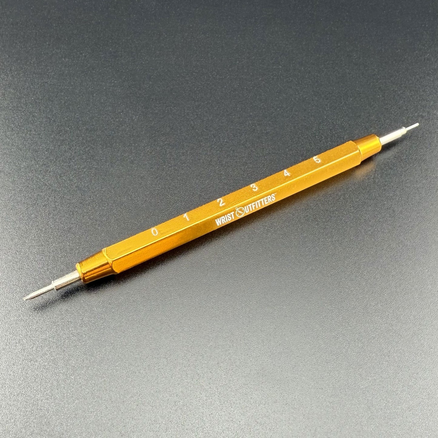 Spring Bar Removal Tool with Integrated Ruler (Brass)