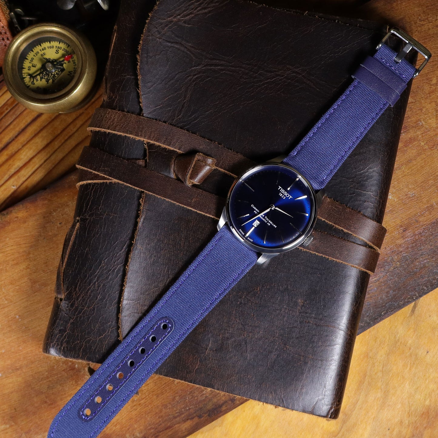 Fieldbourne™ Canvas w/Leather Accents Watch Band