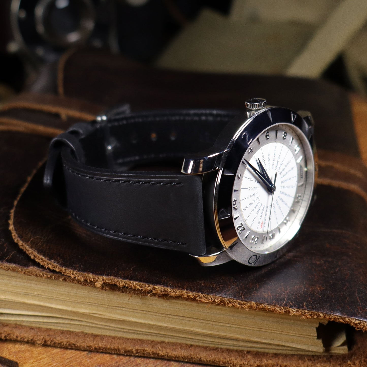 Lakota™ Crazy Horse Full Grain Oiled Leather Watch Band