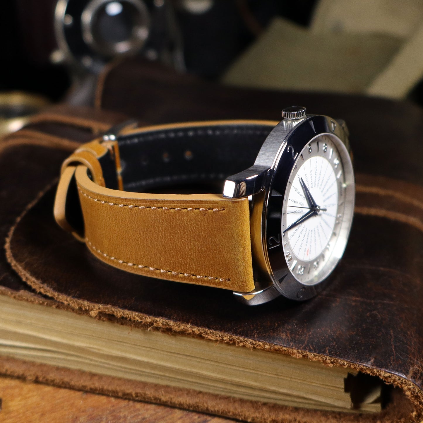 Lakota™ Crazy Horse Full Grain Oiled Leather Watch Band