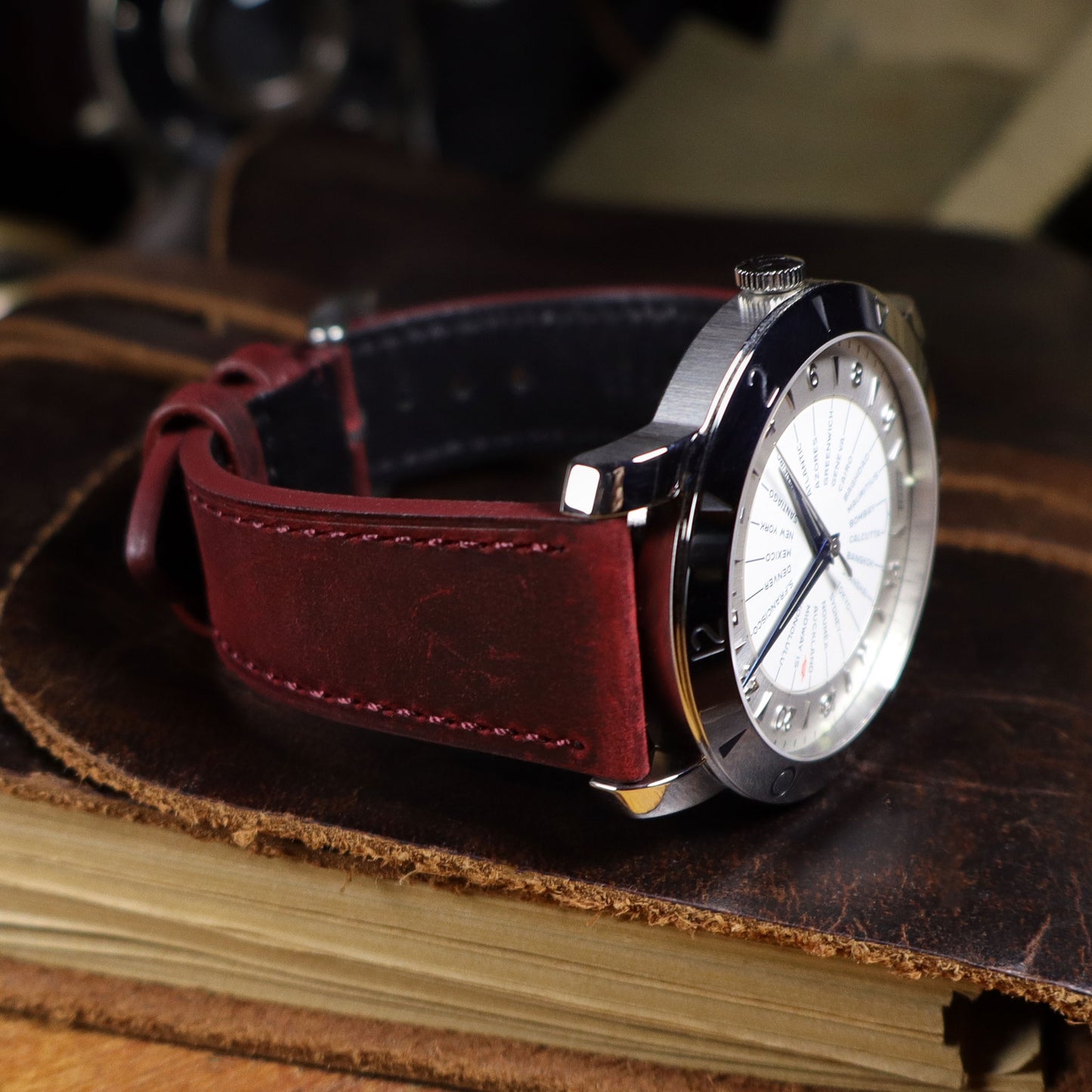 Lakota™ Crazy Horse Full Grain Oiled Leather Watch Band