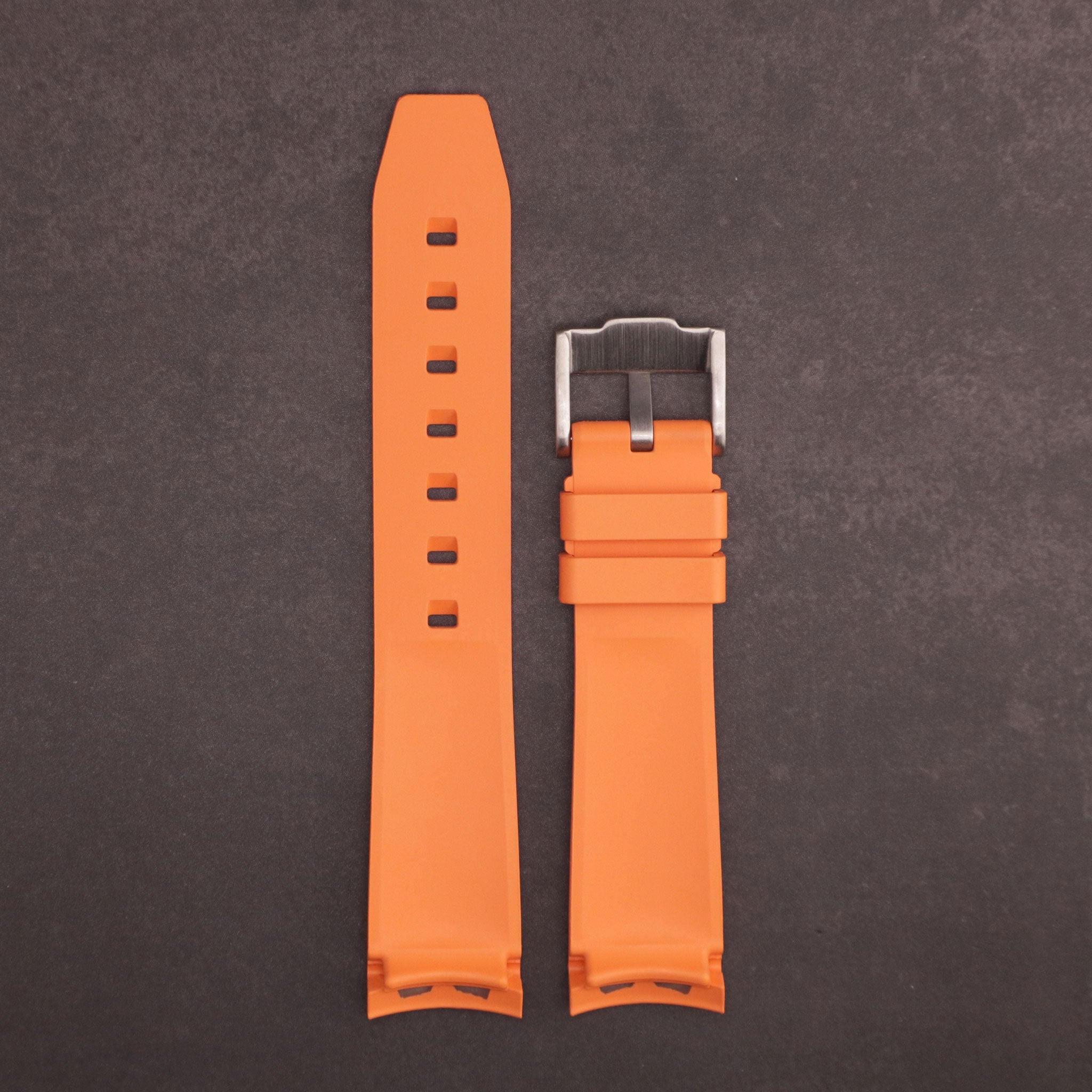 MoonGlow™ FKM Rubber Curved Watch Strap