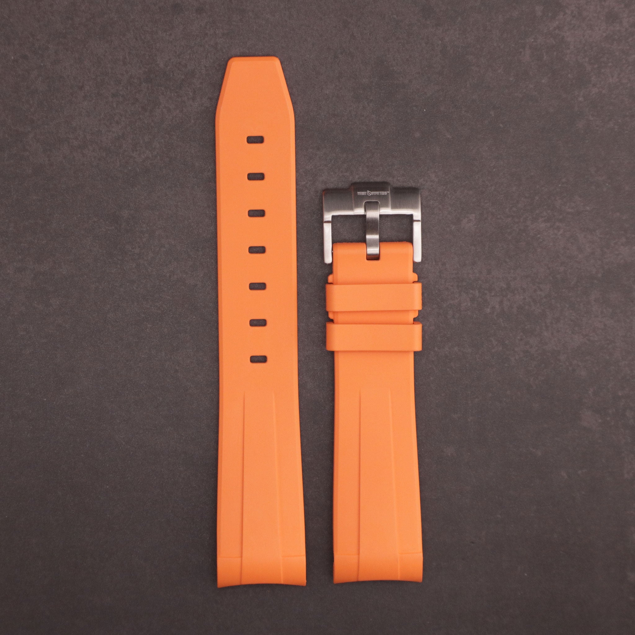 MoonGlow™ FKM Rubber Curved Watch Strap