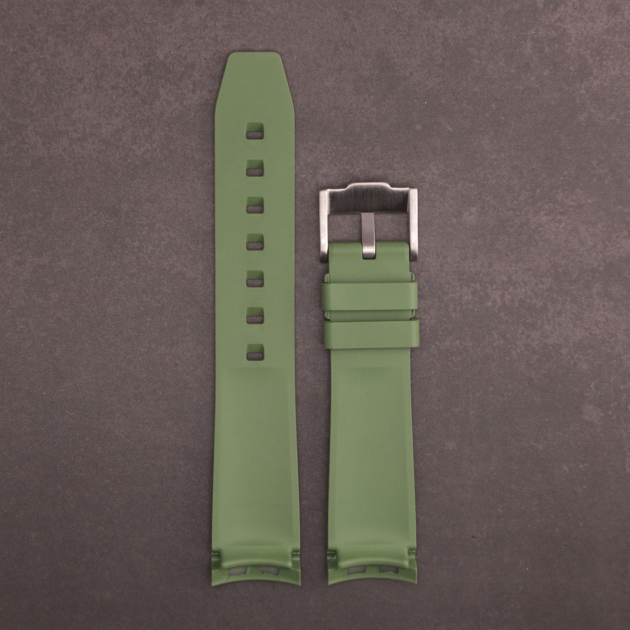 MoonGlow™ FKM Rubber Curved Watch Strap