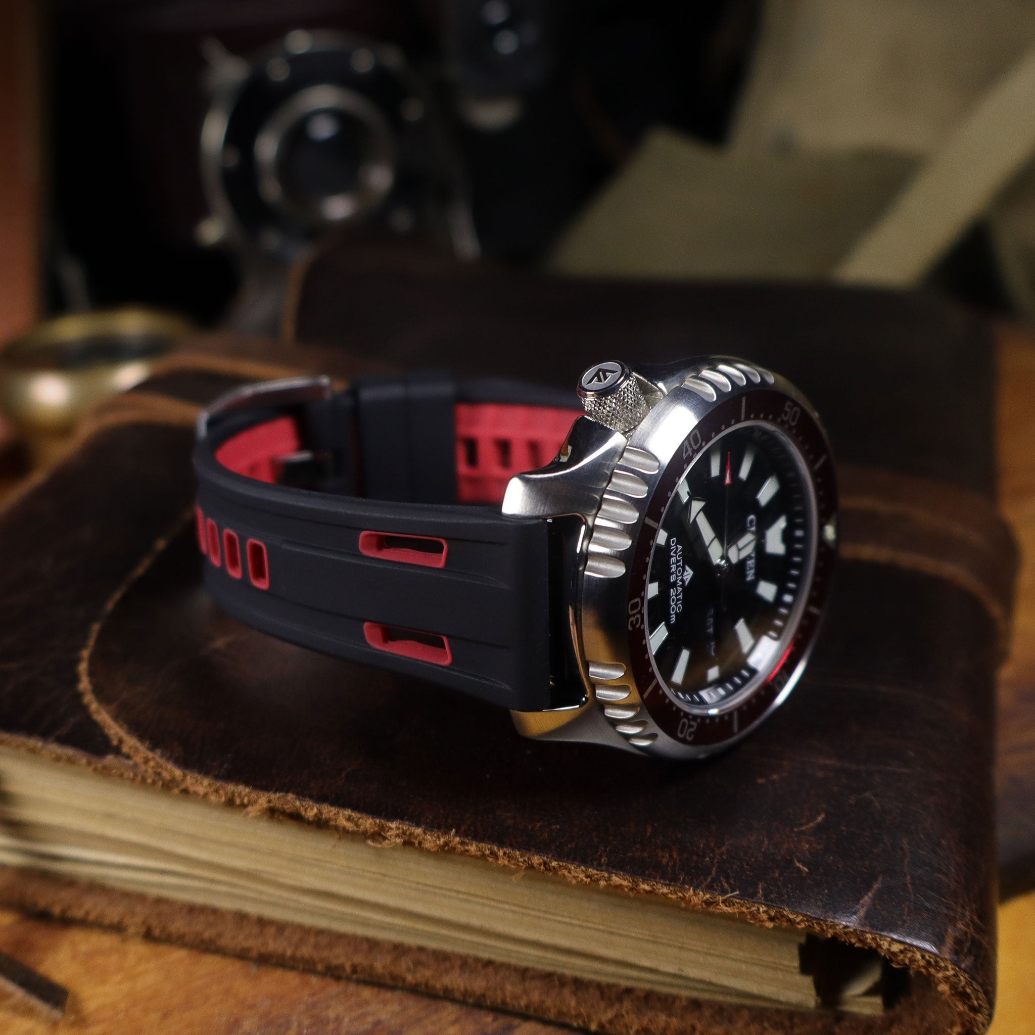 StingRay™ Vented Silicone Rubber Watch Band