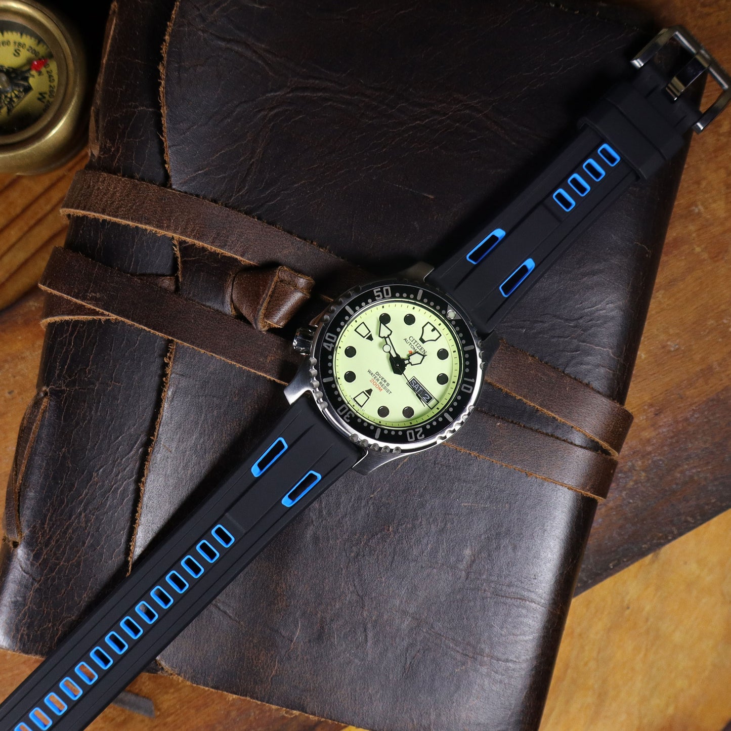 StingRay™ Vented Silicone Rubber Watch Band