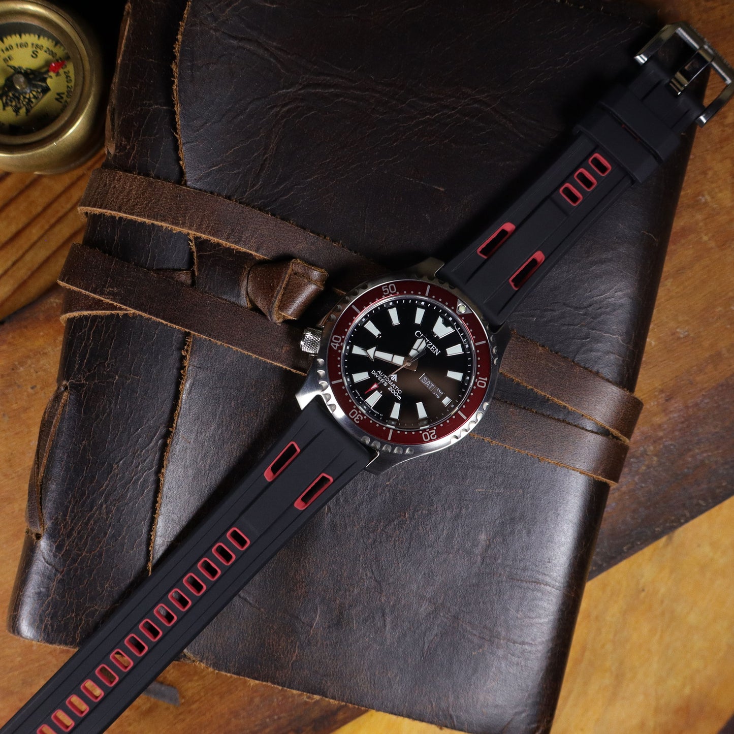 StingRay™ Vented Silicone Rubber Watch Band