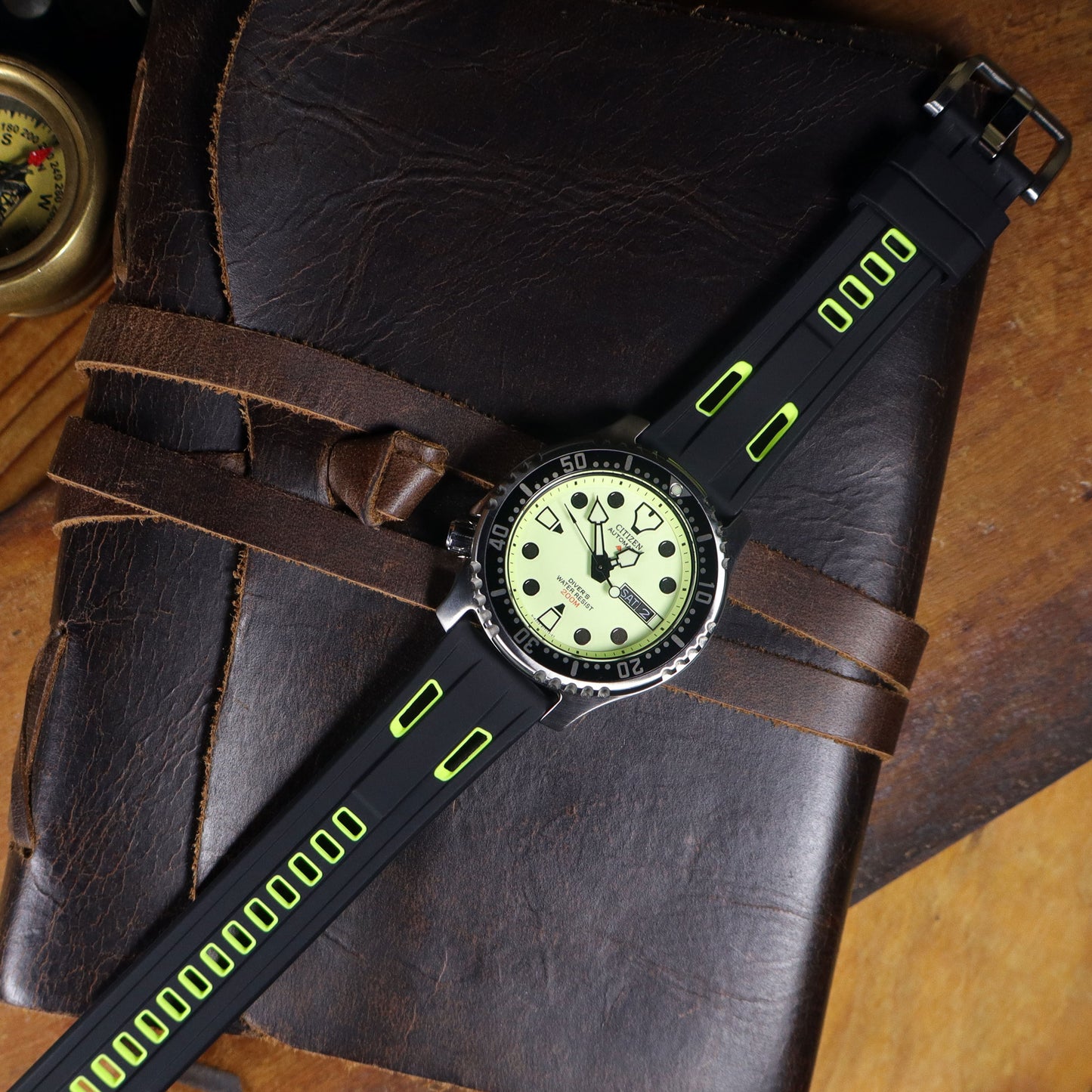 StingRay™ Vented Silicone Rubber Watch Band