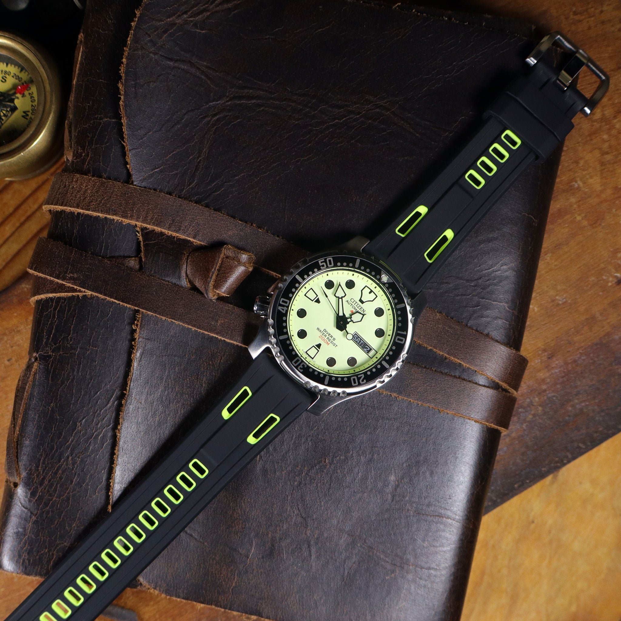 StingRay™ Vented Silicone Rubber Watch Band