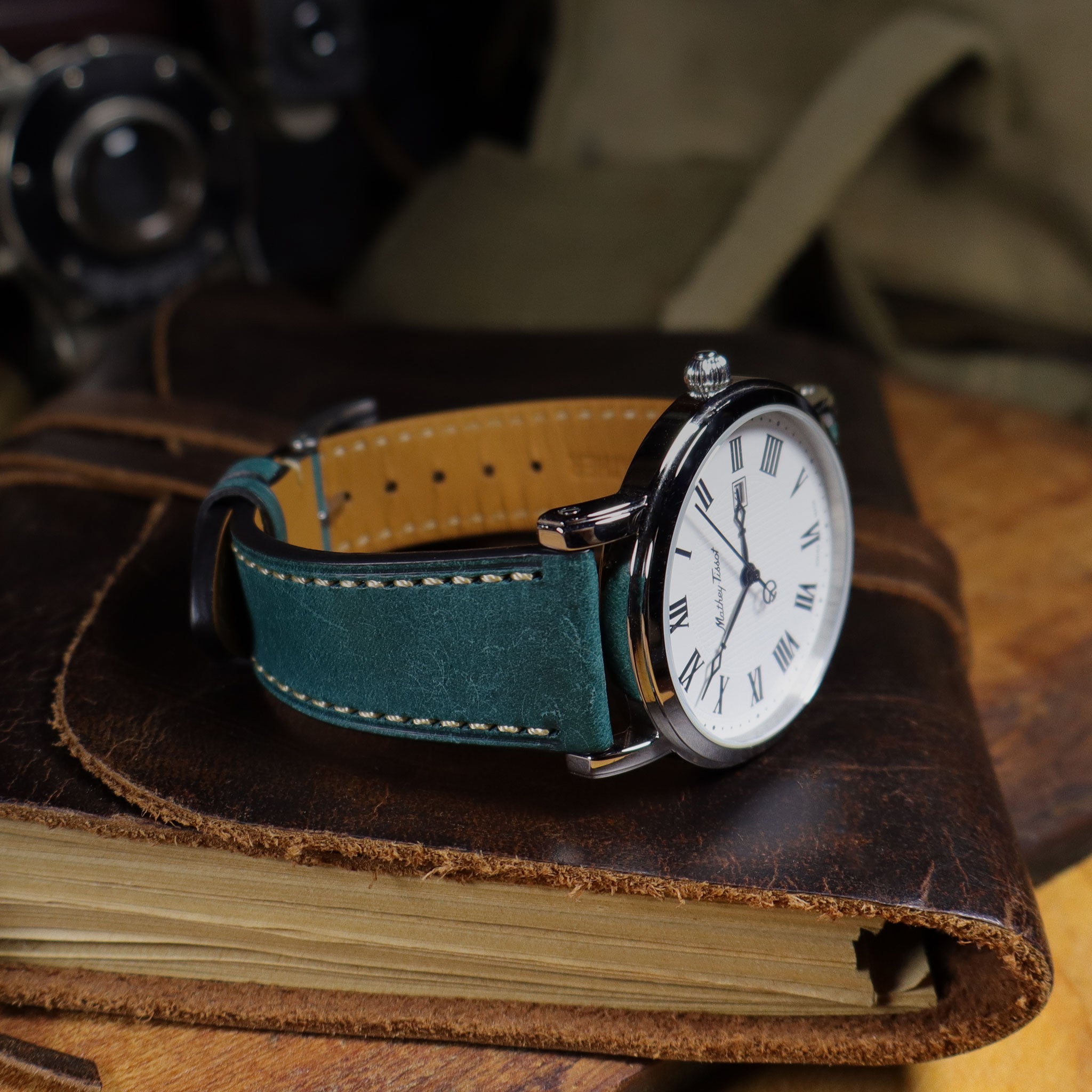 Strivano™ Italian Pueblo Leather Watch Band