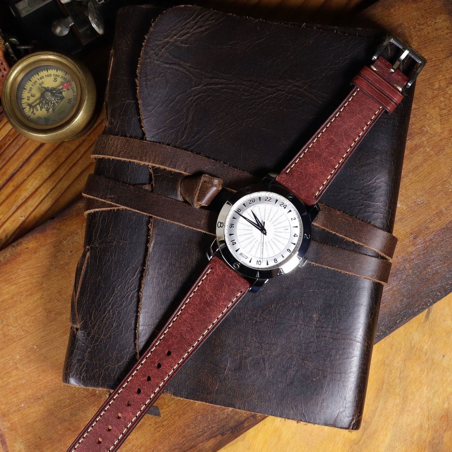 Strivano™ Italian Pueblo Leather Watch Band