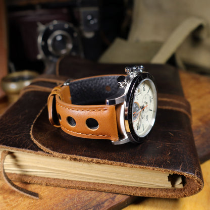 Velocity™ Elite Leather Rally Watch Strap